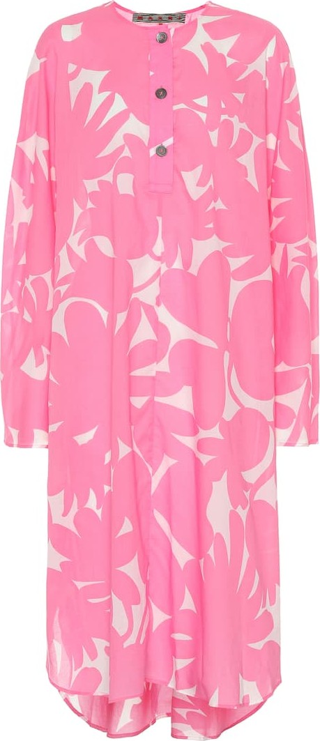 Marni Printed cotton midi dress