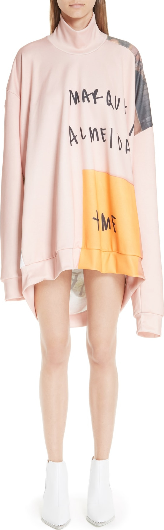 Marques'Almeida Marques'Almeida Graphic Turtleneck Sweatshirt