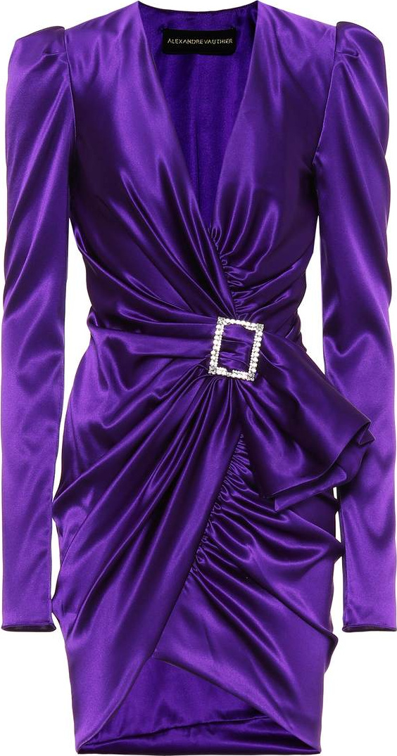 Alexandre Vauthier Stretch silk-satin dress