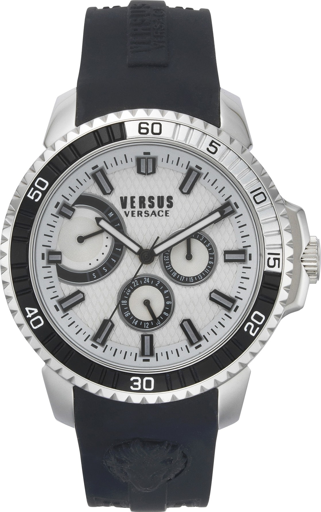 Versus Versace Aberdeen Silicone Strap Watch, 45mm