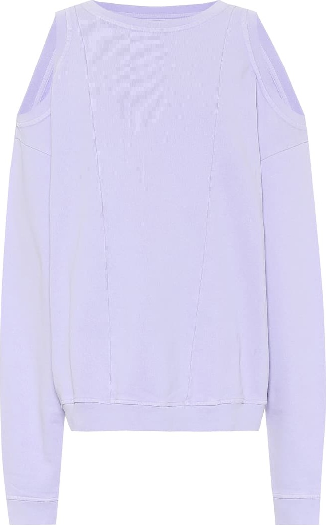 Maison Margiela Cut-out cotton sweatshirt