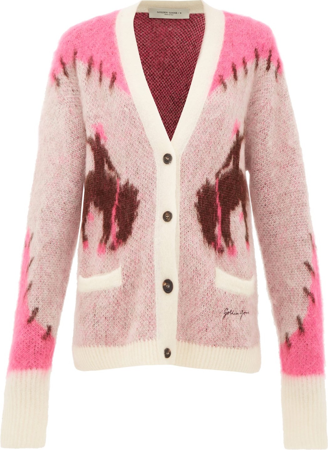 Golden Goose Deluxe Brand Chloe cowboy-intarsia mohair-blend cardigan