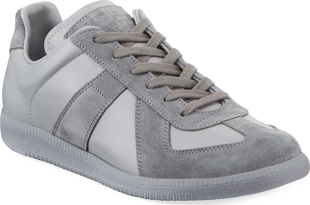 Maison Margiela Replica Men's Leather & Suede Low-Top Sneakers