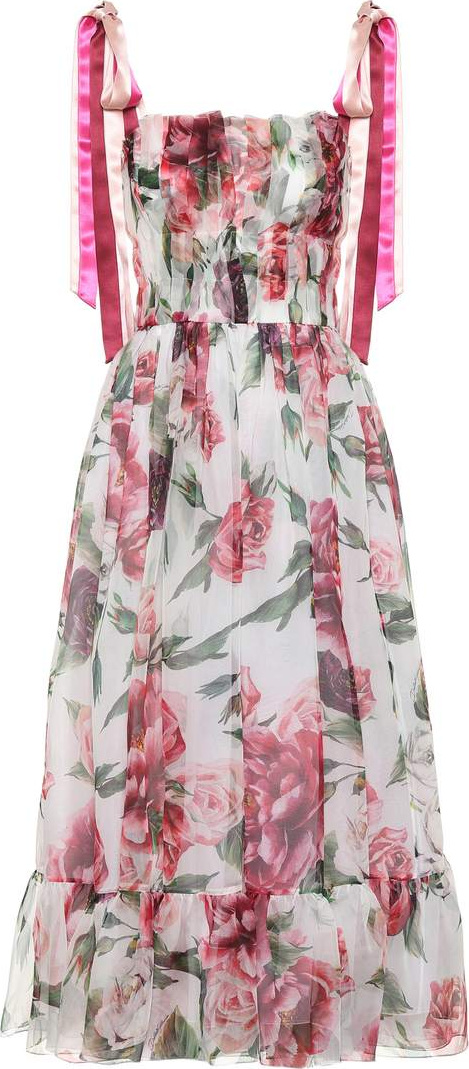 Dolce & Gabbana Floral silk chiffon dress