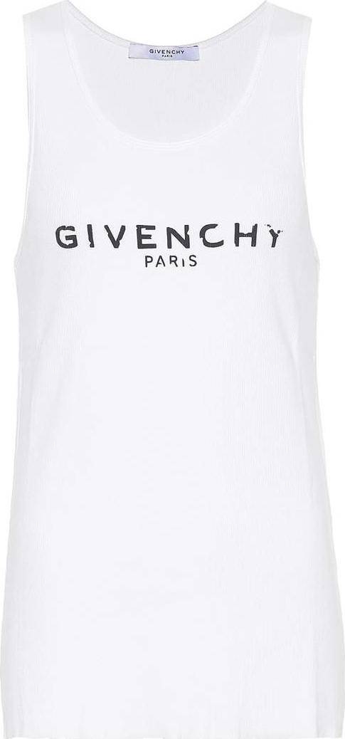 Givenchy Printed stretch-cotton tank top