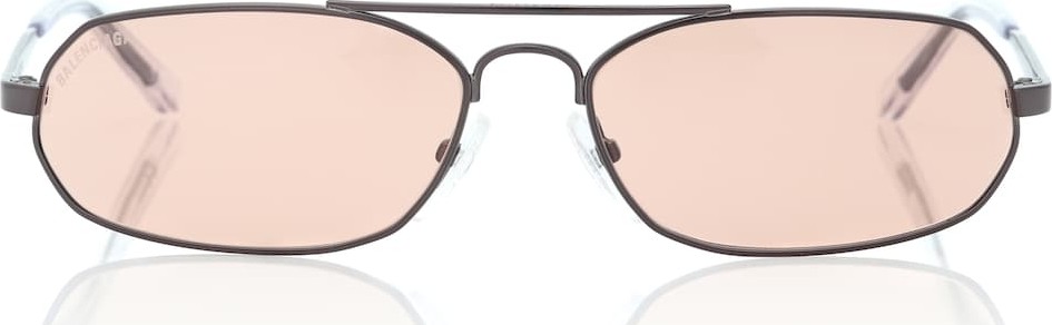Balenciaga Rectangular metal sunglasses