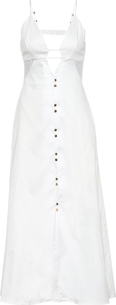 Cult Gaia Myrium stretch-cotton midi dress
