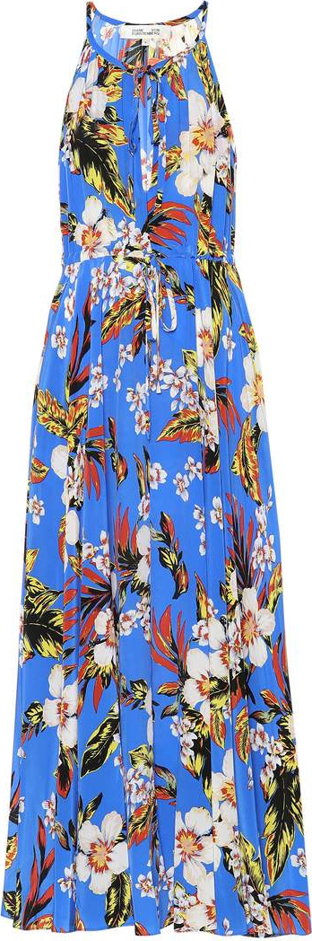 DIANE von FURSTENBERG Floral-printed silk maxi dress