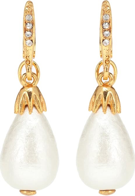 Oscar De La Renta Faux pearl earrings