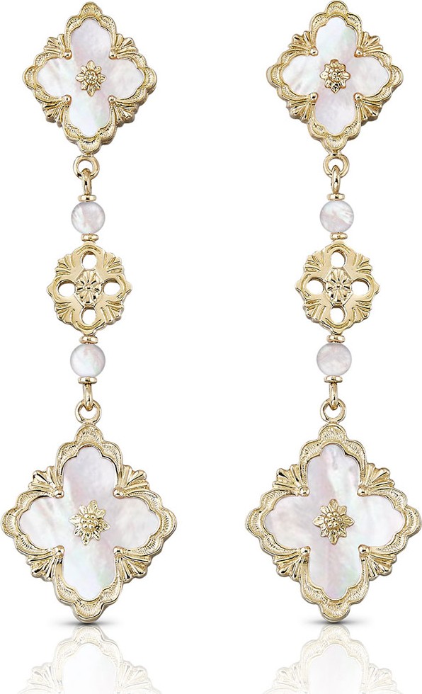 Buccellati 18k Mother-of-Pearl Opera Pendant Earrings