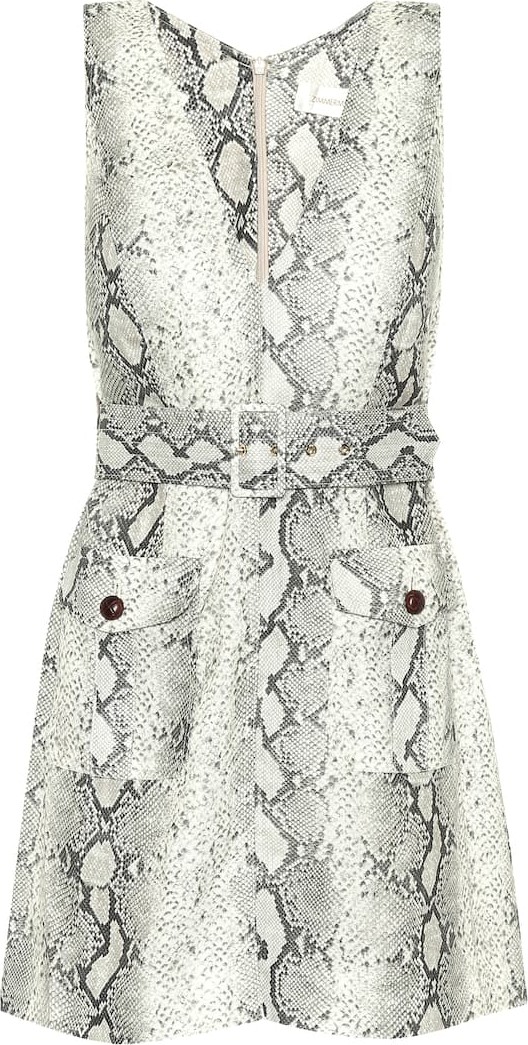Zimmermann Corsage Safari linen dress