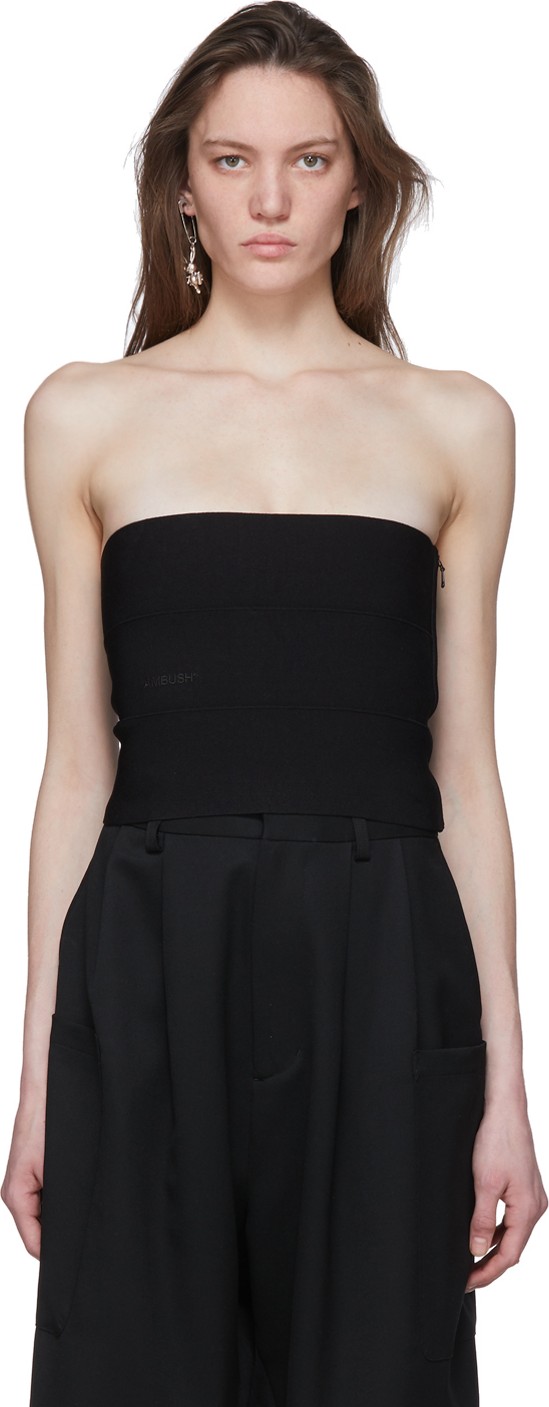 Ambush Black Knit Tube Top