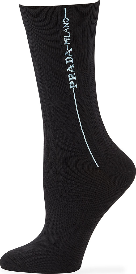 Prada Logo Calf-Length Socks
