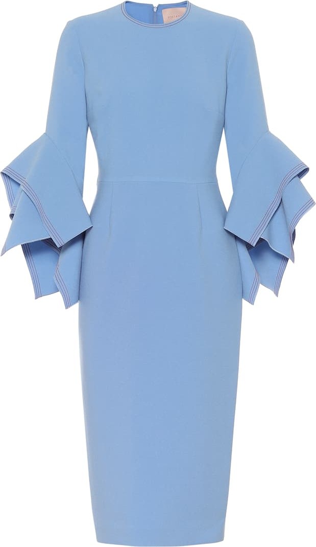 Roksanda Ronda crêpe midi dress