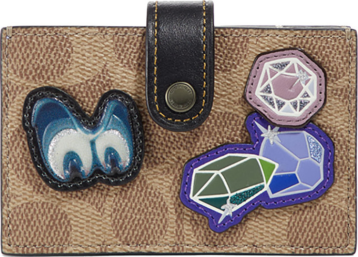 COACH 1941 DISNEY X COACH Canvas Patches Accordion Card Case