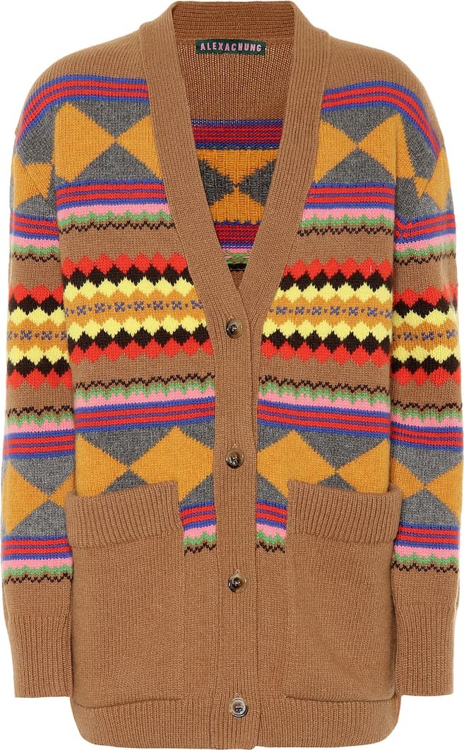 Alexachung Intarsia wool cardigan