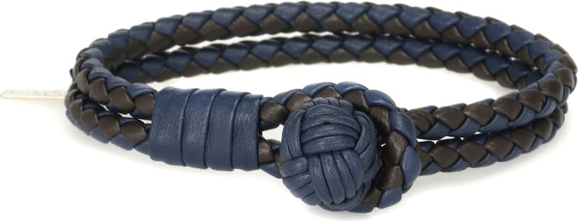 Bottega Veneta Knot intrecciato leather bracelet