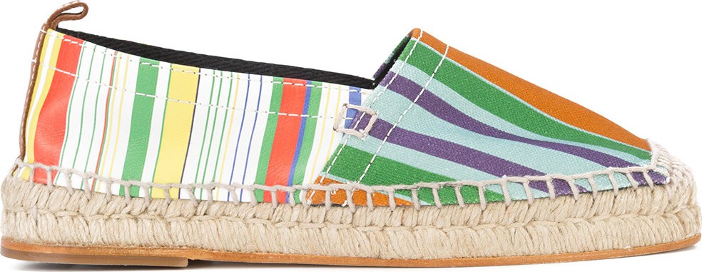 LOEWE striped espadrilles