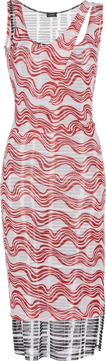 Atlein DOUBLE LAYER LONG DRESS