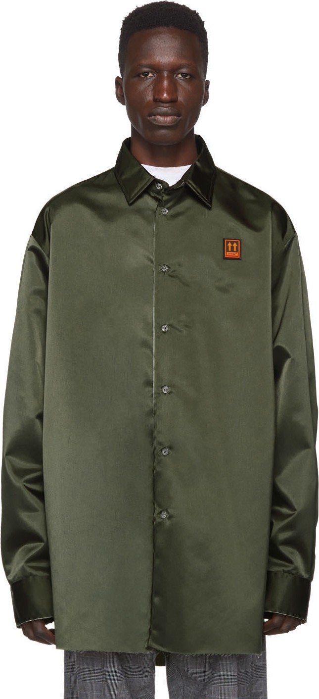 Off White Khaki Scaffolding Shirt