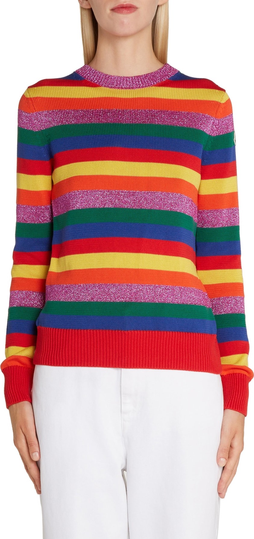 Moncler Metallic Stripe Sweater