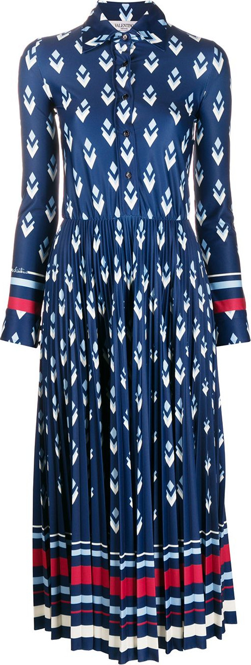 Valentino - Logo Remake-print satin dress