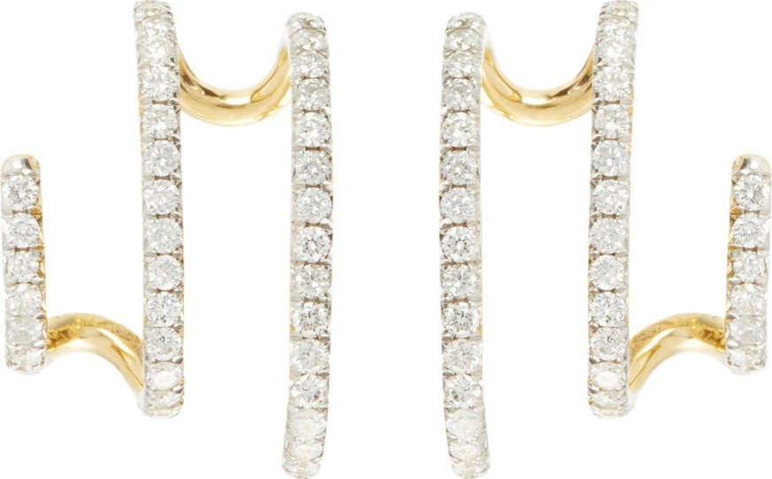 Ana Khouri Penelope diamond & 18kt gold earrings