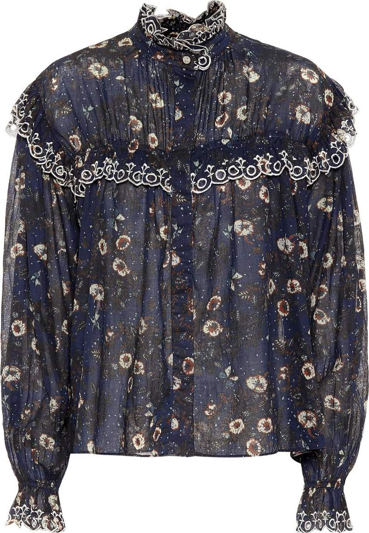 Isabel Marant Etoile Printed cotton blouse