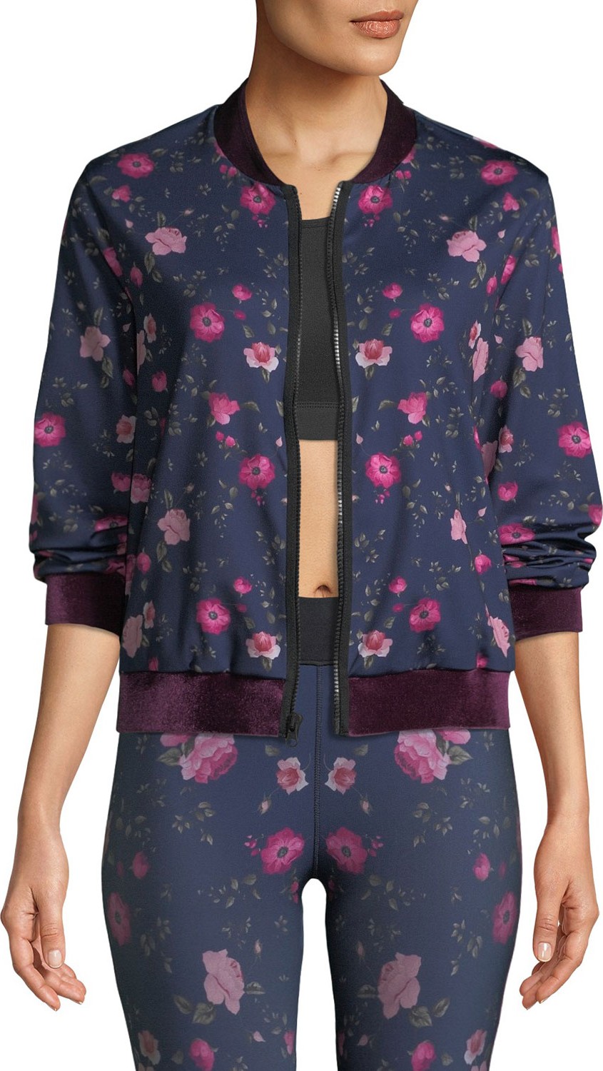 ULTRACOR Stealth Botanica Floral-Print Bomber Jacket ULTRACOR Stealth Botanica Floral-Print Bomber Jacket