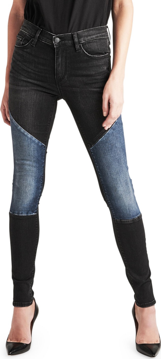 Hudson Nico Mid-Rise Super Skinny Paneled Jeans