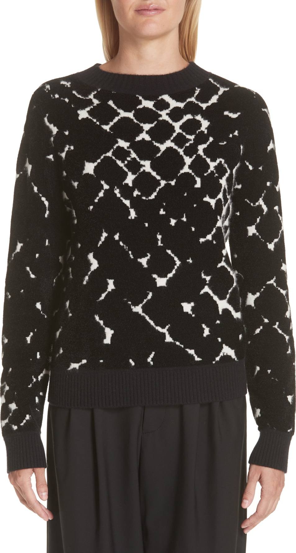 MARC JACOBS Boulder Print Cashmere Blend Sweater