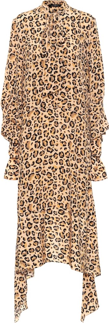 Rokh Printed silk dress