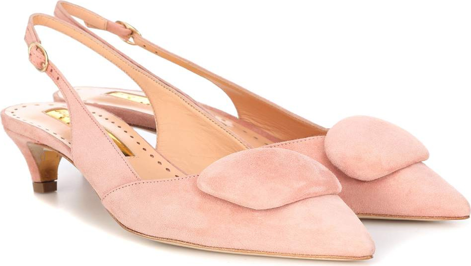 Rupert Sanderson Misty suede slingback pumps