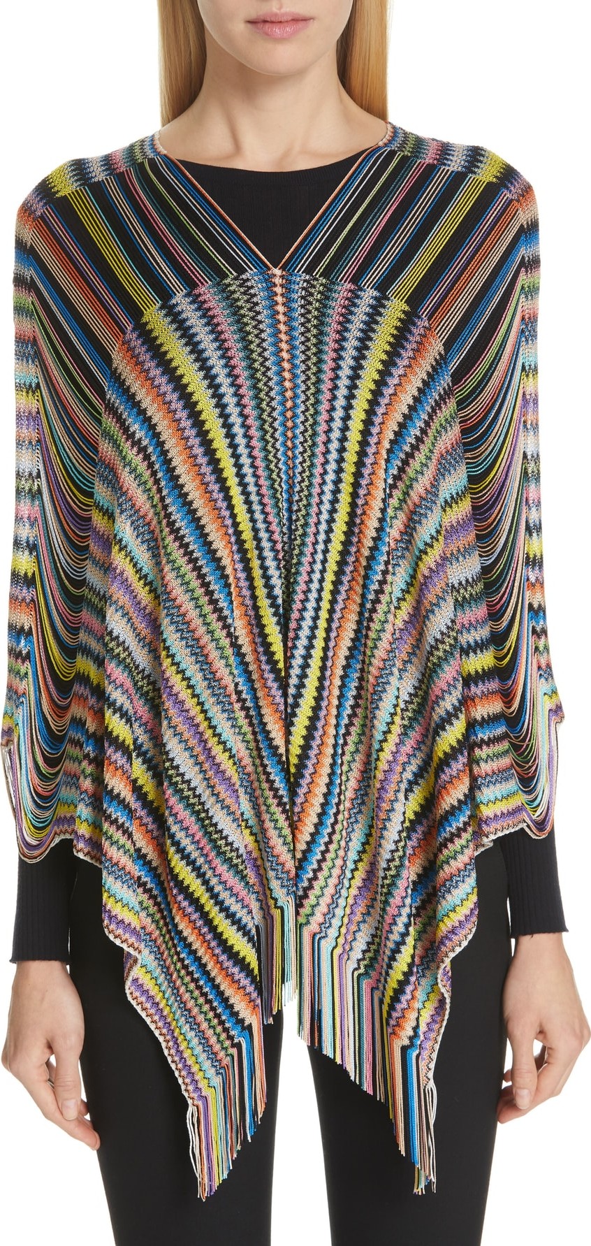 Missoni Open Weave Shoulder Poncho