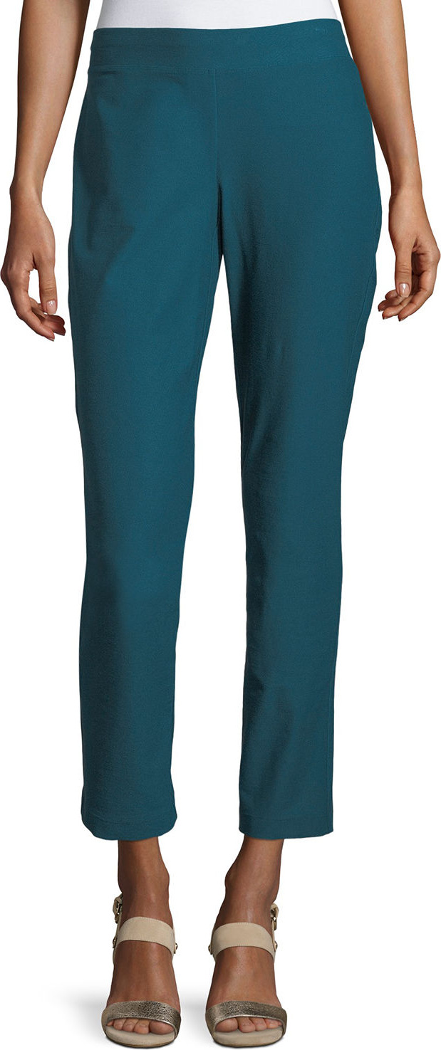 Eileen Fisher Washable Stretch-Crepe Ankle Pants