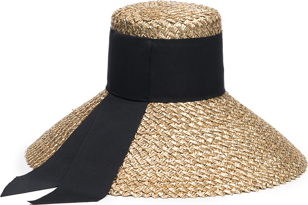 Eugenia Kim Mirabel Straw Sun Hat w/ Grosgrain Hat Band