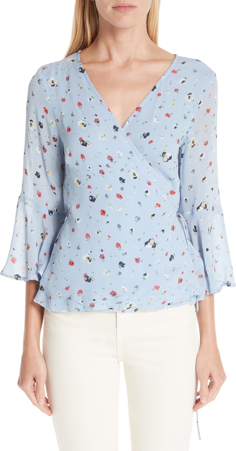 Ganni Dainty Wrap Top