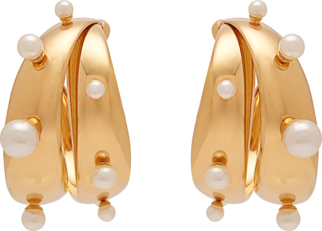 Peter Pilotto Faux pearl-embellished earrings