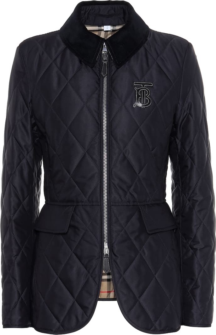 Burberry London England Quilted twill jacket