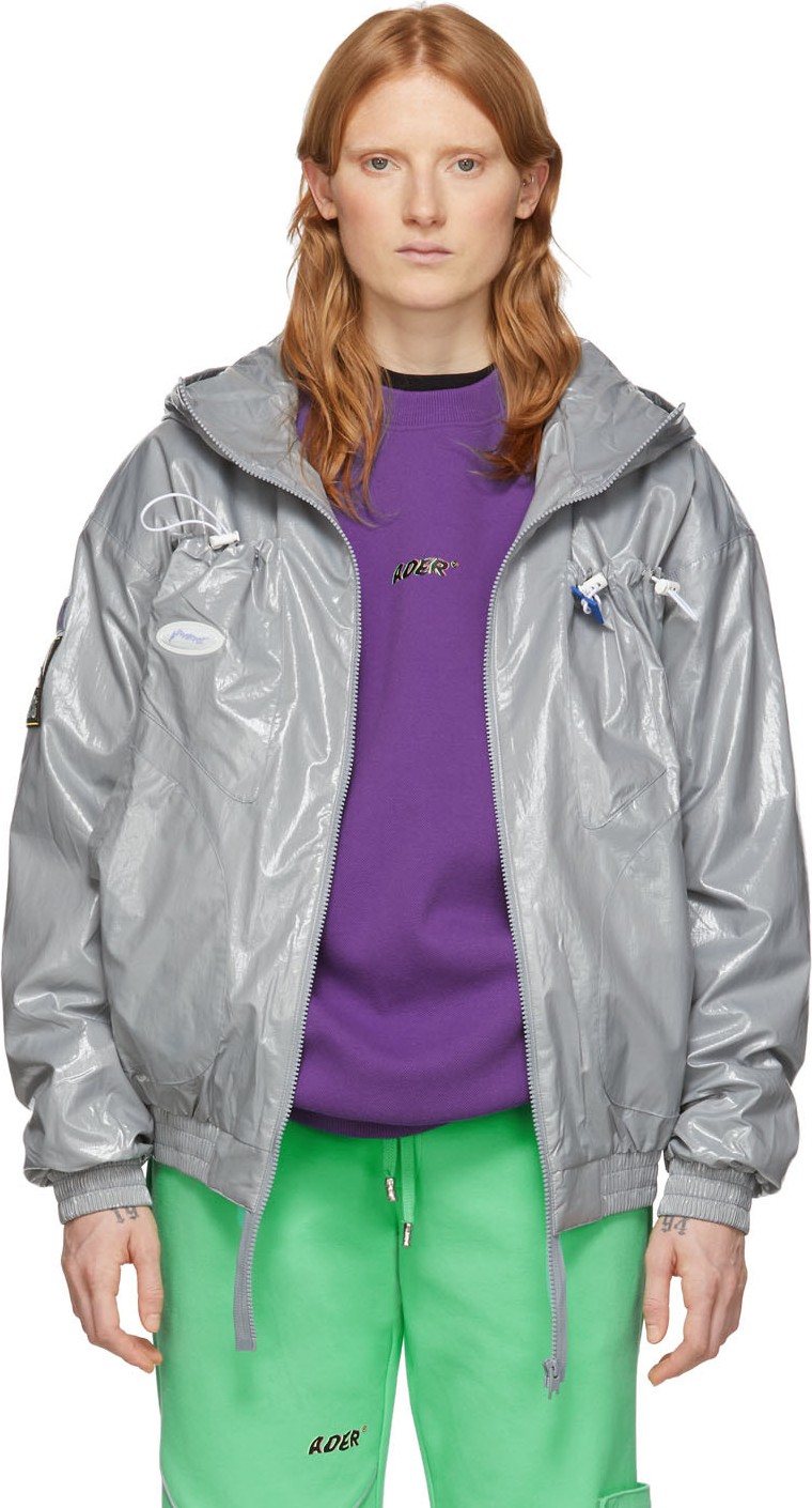 ADER error Grey 'Invaders' Jacket