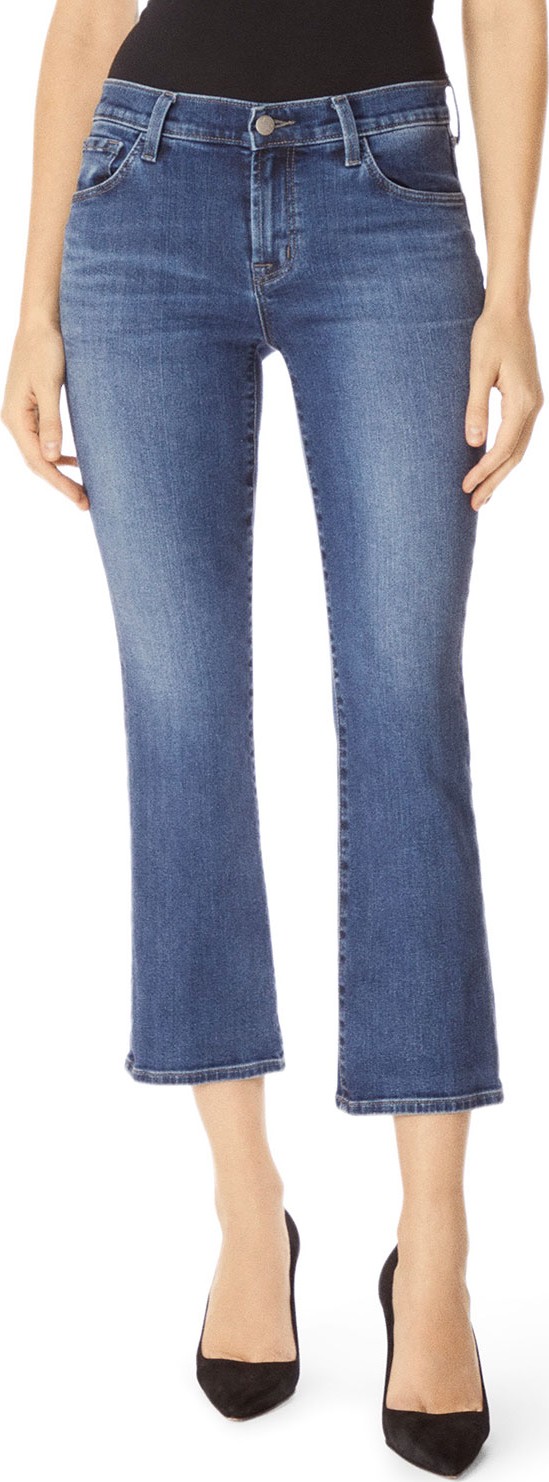 J BRAND Selena Cropped Boot-Cut Jeans