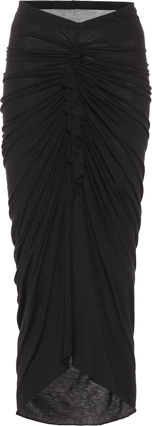 Rick Owens Lillies jersey skirt