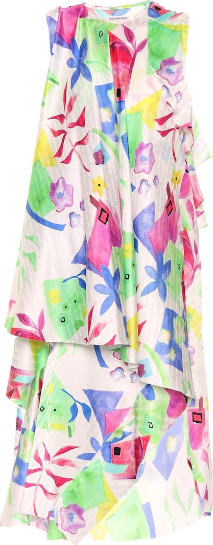 Balenciaga Silk jacquard dress