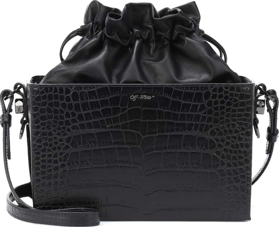 Off White Crocodile embossed leather bag