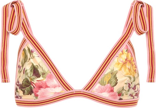 Zimmermann Honour floral bikini top