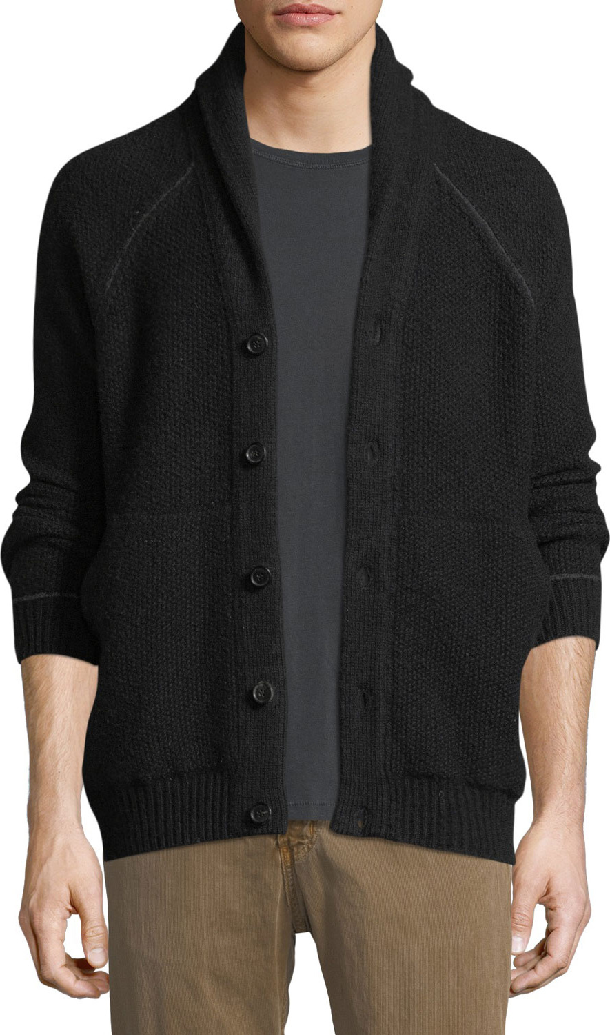 Billy Reid Seed Stitch Wool-Blend Cardigan