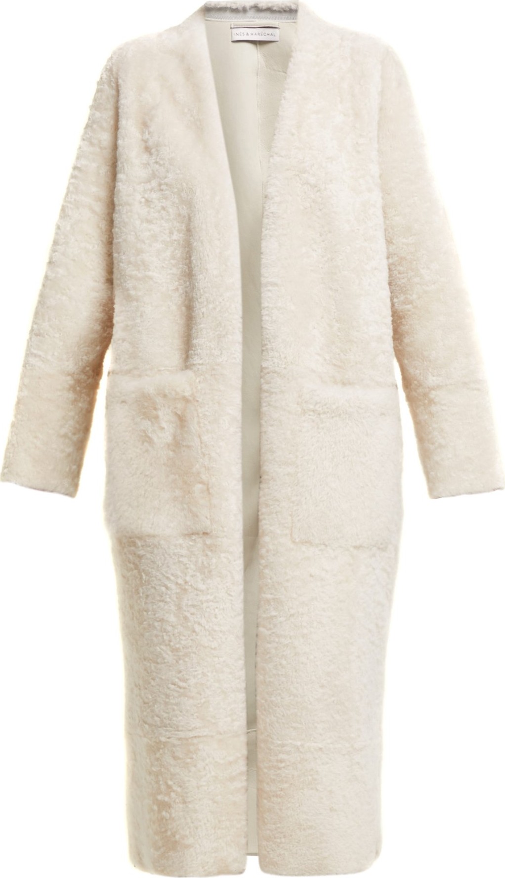 Inès & Maréchal Elvis zip-embellished shearling coat
