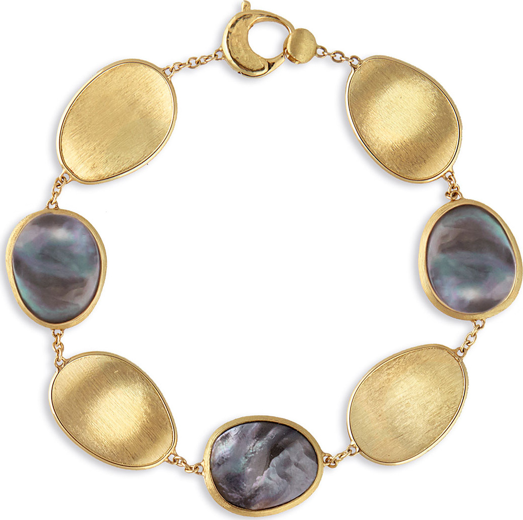 Marco Bicego Lunaria Black Mother-of-Pearl Station Bracelet