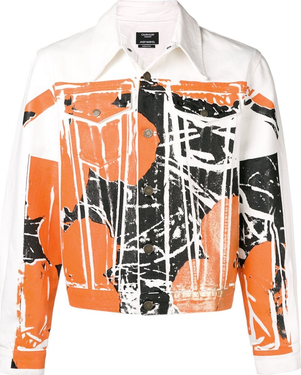 Calvin Klein 205W39NYC Calvin Klein x Andy Warhol abstract print denim jacket
