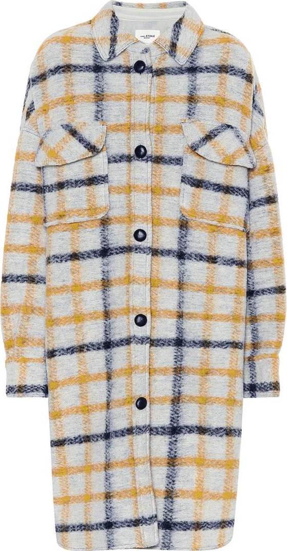 Isabel Marant Etoile Gario checked wool-blend coat